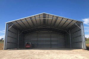 large metal shed